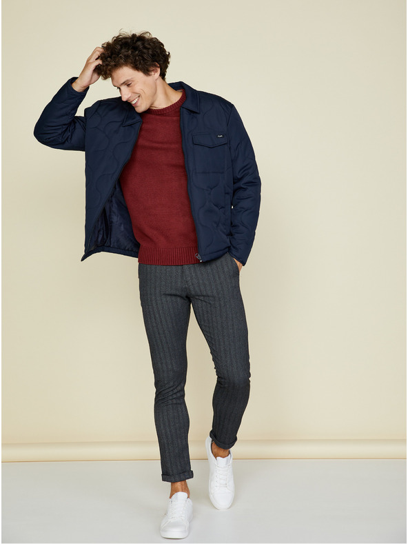 ZOOT.lab Vínový pánský basic svetr ZOOT.lab Olin