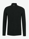 ZOOT.lab Černý pánský svetr na zip se stojáčkem ZOOT.lab Brad