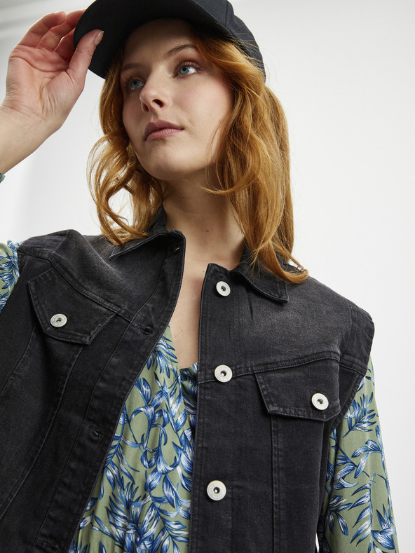 ZOOT.lab Modro-zelené dámské vzorované dlouhé šaty ZOOT.lab Eliane