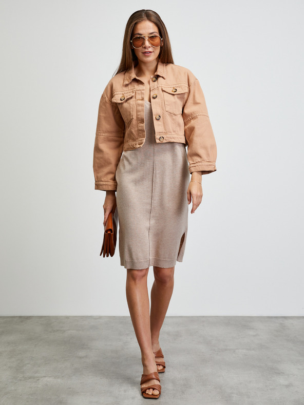 ZOOT.lab Béžové pletené šaty METROOPOLIS by ZOOT.lab Berneta