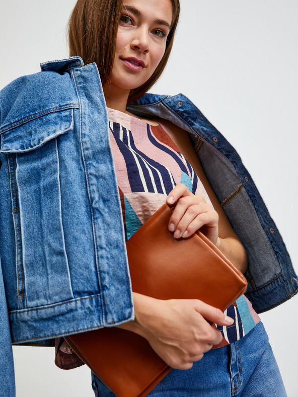 ZOOT.lab Modro-růžové dámské vzorované tílko METROOPOLIS by ZOOT.lab Ivorie