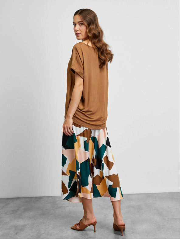 ZOOT.lab Hnědé basic tričko ZOOT.lab Priscilla