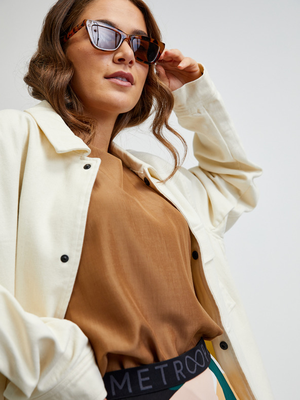 ZOOT.lab Hnědé basic tričko ZOOT.lab Priscilla