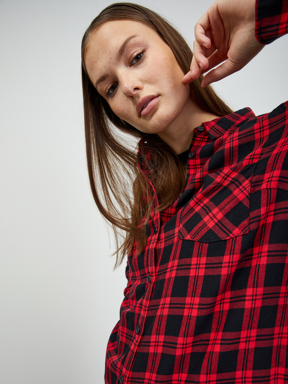 ZOOT.lab Červená dámská kostkovaná košile ZOOT.lab Doris