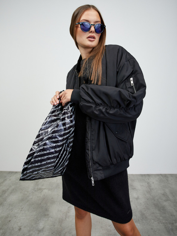 ZOOT.lab Černé svetrové šaty s příměsí vlny ZOOT.lab Dania