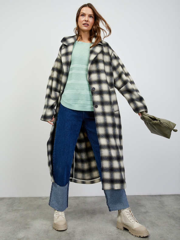 ZOOT.lab Mentolový dámský žebrovaný svetr ZOOT.lab Heddie