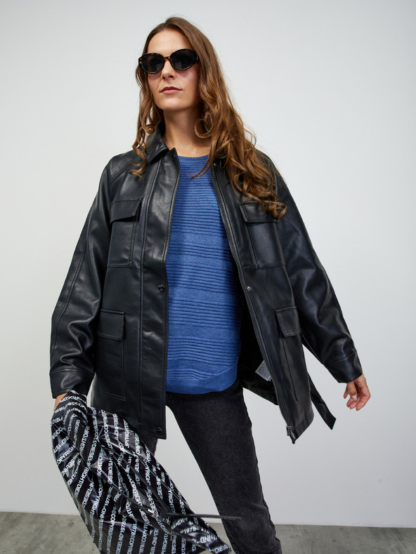 ZOOT.lab Modrý dámský žebrovaný svetr ZOOT.lab Heddie