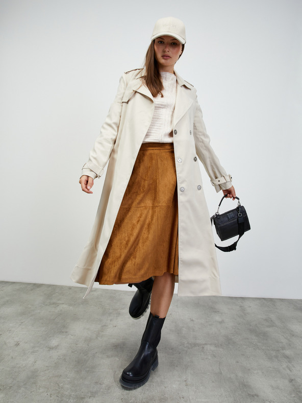 ZOOT.lab Béžový dámský žebrovaný svetr ZOOT.lab Natacha