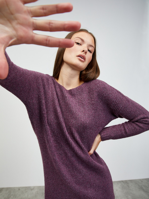 ZOOT.lab Fialové svetrové šaty ZOOT.lab Coryn