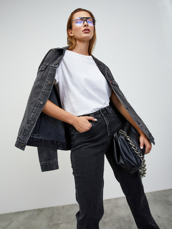 ZOOT.lab Černé dámské straight fit džíny ZOOT.lab Quinn