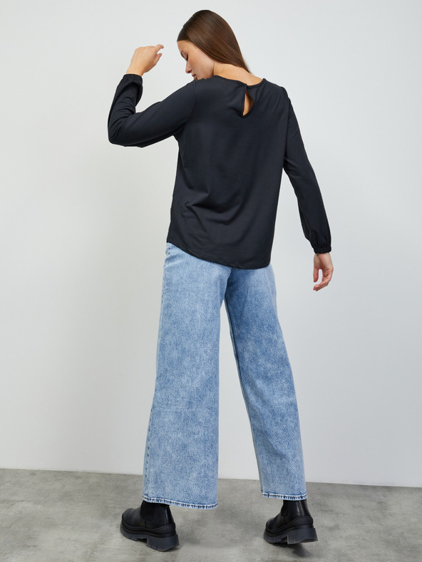 ZOOT.lab Černé dámské basic tričko s dlouhým rukávem ZOOT.lab Luna