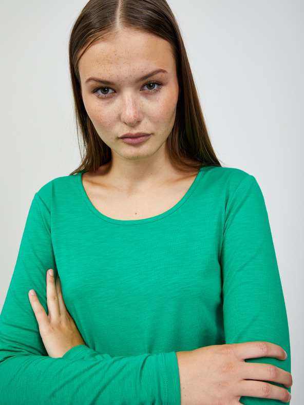 ZOOT.lab Zelené dámské basic tričko s dlouhým rukávem ZOOT.lab Molly