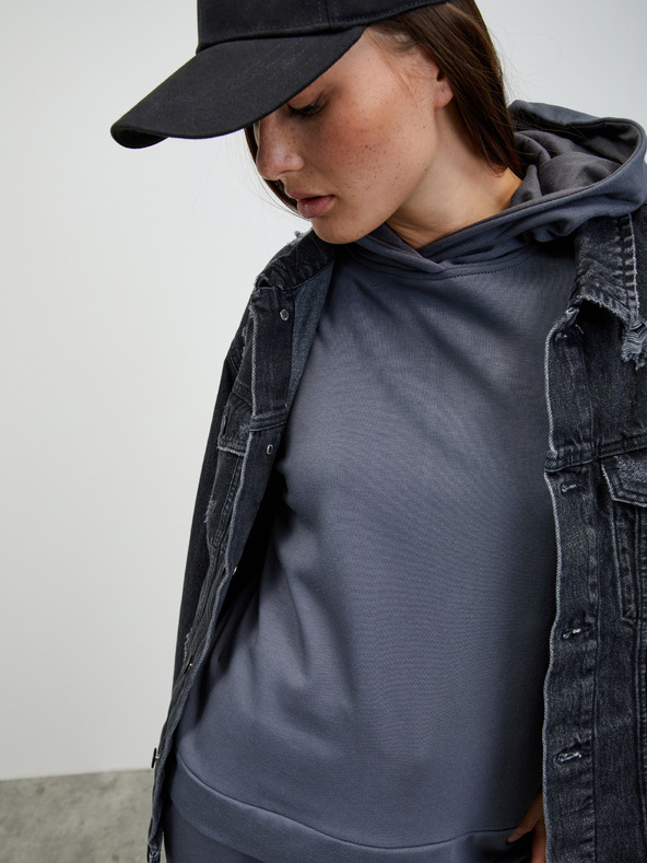 ZOOT.lab Tmavě šedá dámská basic mikina s kapucí ZOOT.lab Noor