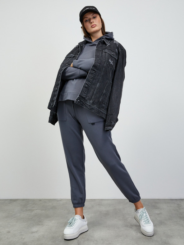 ZOOT.lab Tmavě šedá dámská basic mikina s kapucí ZOOT.lab Noor