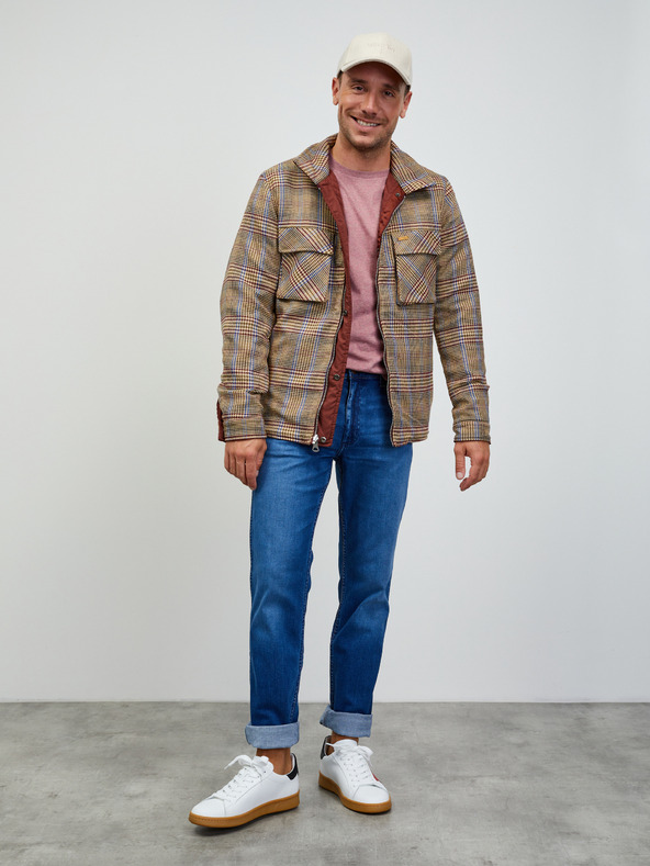 ZOOT.lab Starorůžové pánské žíhané basic tričko ZOOT.lab Rex