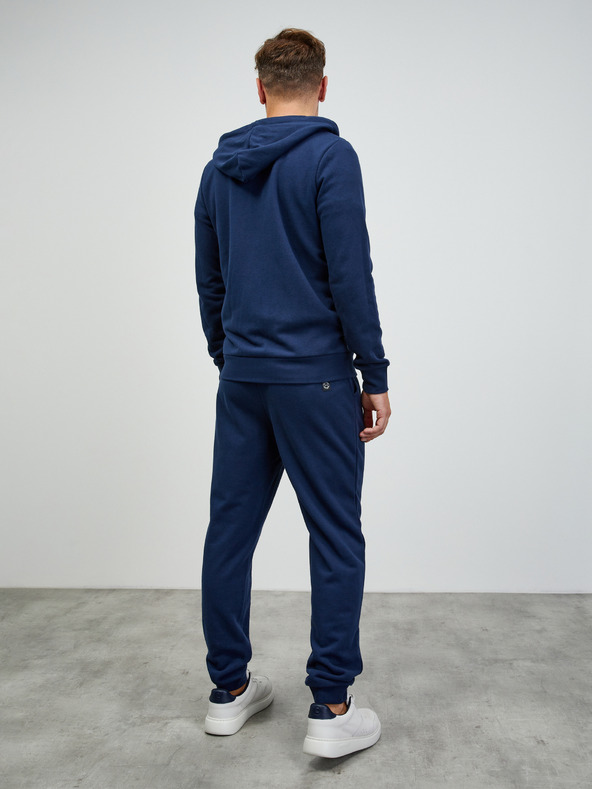 ZOOT.lab Tmavě modrá pánská basic mikina na zip s kapucí ZOOT.lab Ralph