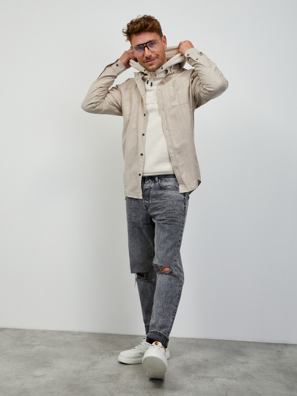 ZOOT.lab Krémová pánská mikina s kapucí ZOOT.lab Jaxon