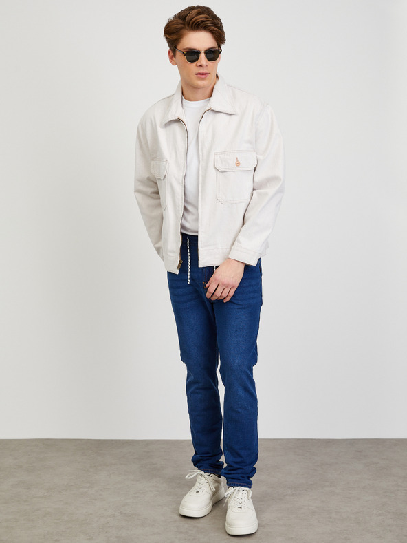 ZOOT.lab Tmavě modré pánské straight fit džíny ZOOT.lab Jacob