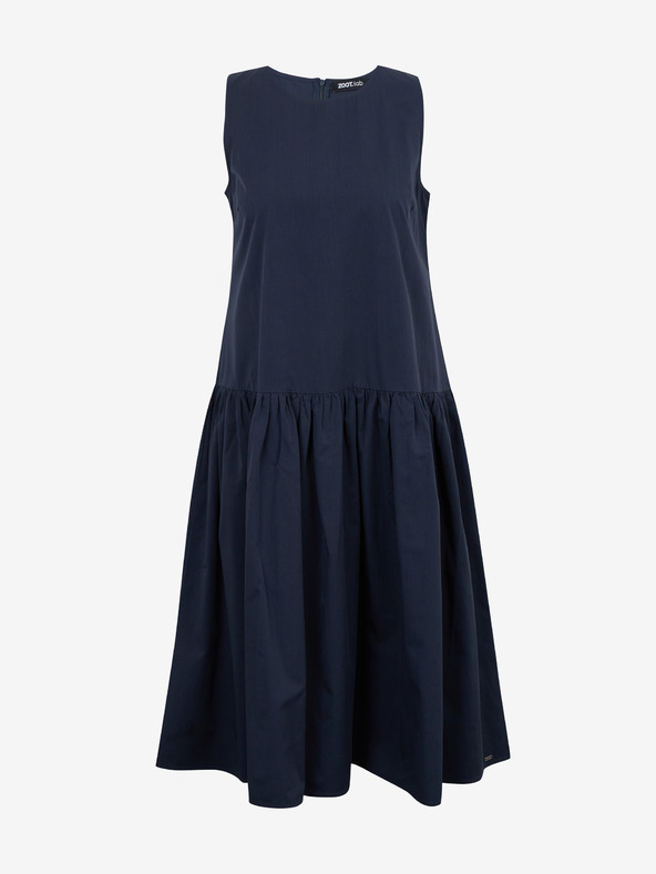 ZOOT.lab Tmavě šedé dámské šaty s volánem ZOOT.lab Urbana