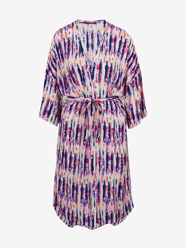 ZOOT.lab Růžovo-fialové dámské vzorované zavinovací šaty ZOOT.lab Fifi