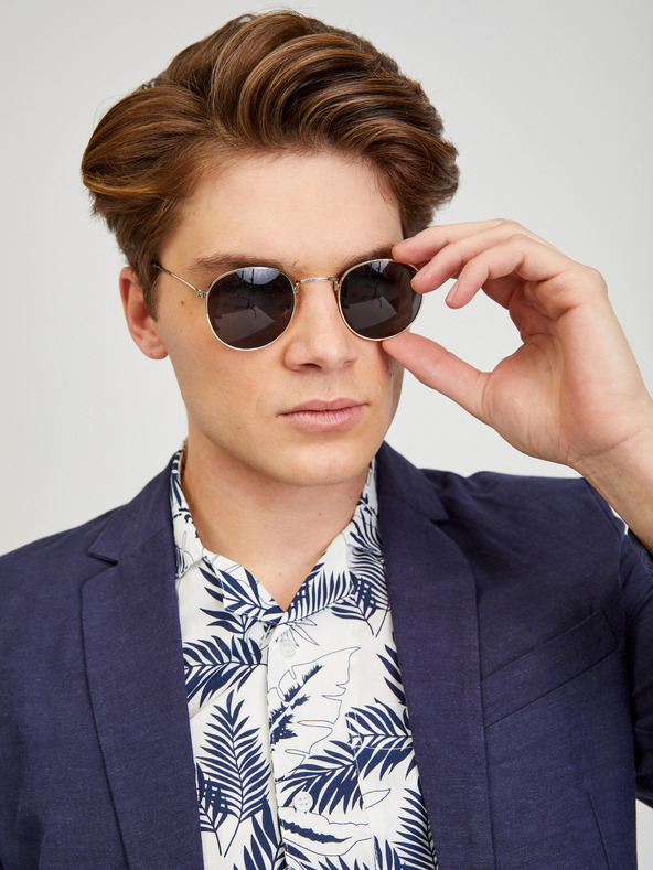 ZOOT.lab Krémová pánská vzorovaná košile s krátkým rukávem ZOOT.lab Darrel