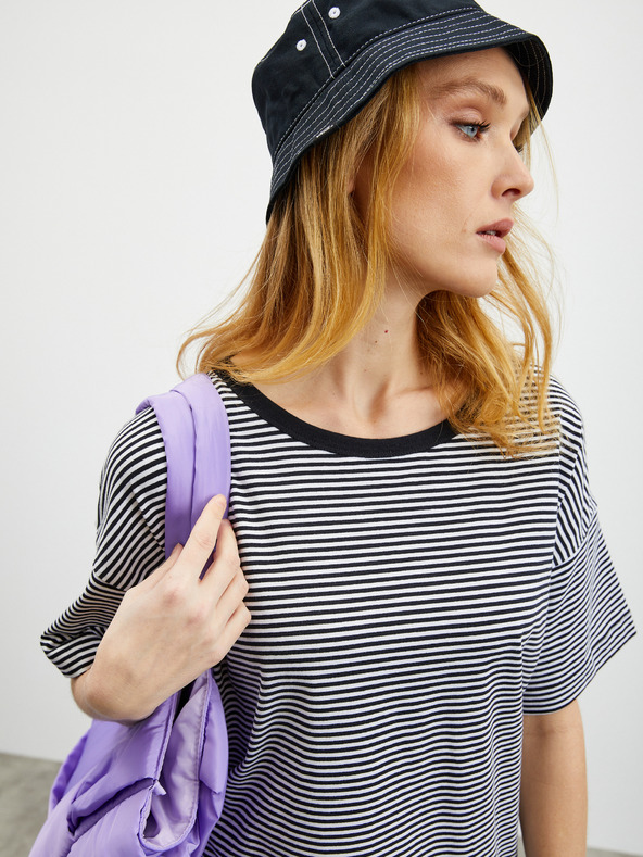 ZOOT.lab Černé dámské pruhované tričko ZOOT.lab Floss