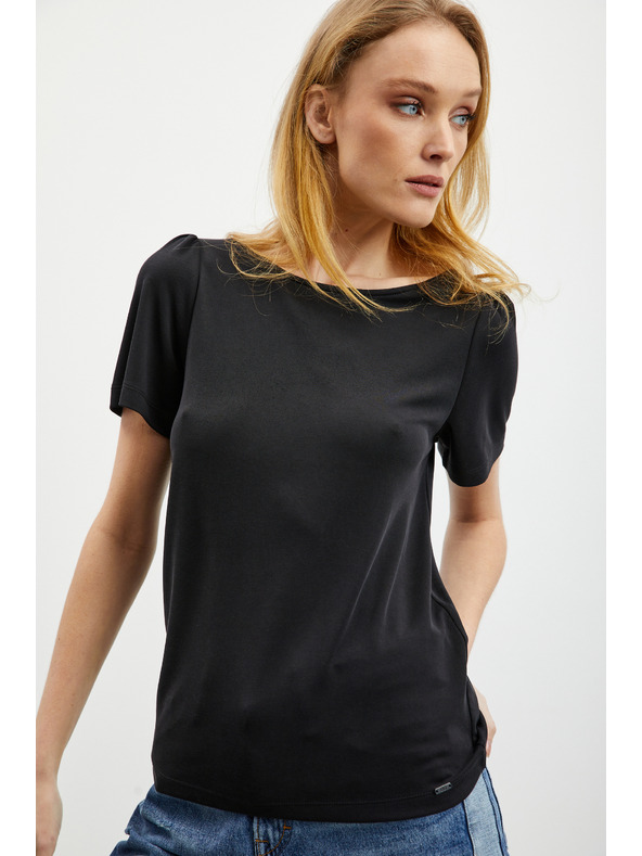 ZOOT.lab Černé dámské tričko se zavazováním na zádech ZOOT.lab Romy