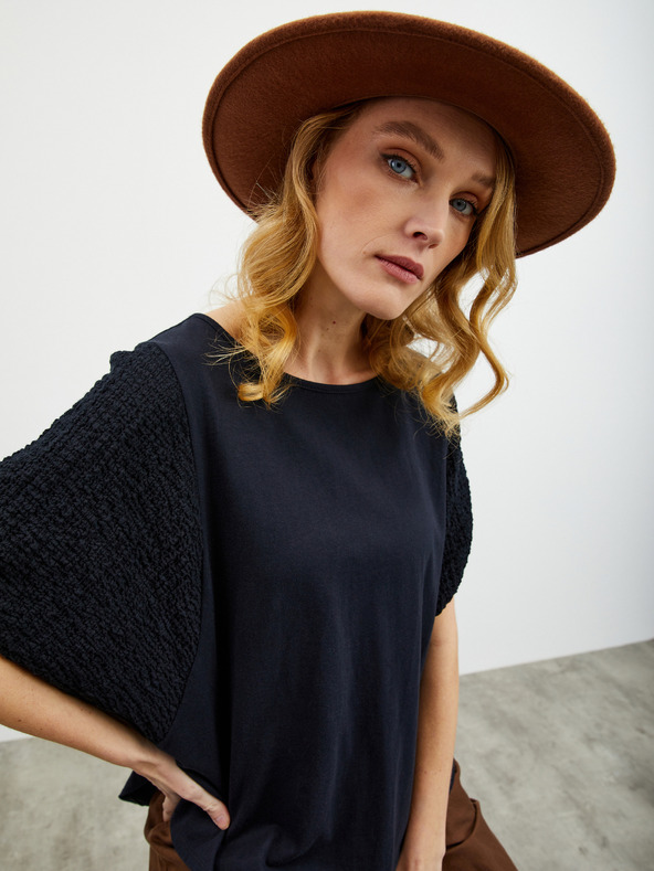 ZOOT.lab Černé dámské oversize tričko ZOOT.lab Kyala