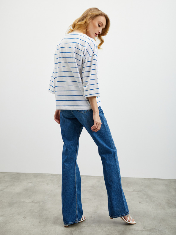 ZOOT.lab Bílé dámské pruhované tričko ZOOT.lab Dolly