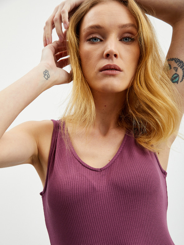 ZOOT.lab Fialové dámské žebrované body ZOOT.lab Olga