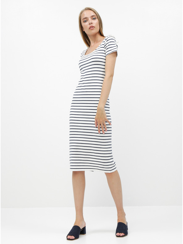 ZOOT.lab Modro-bílé pruhované basic šaty ZOOT.lab Junne