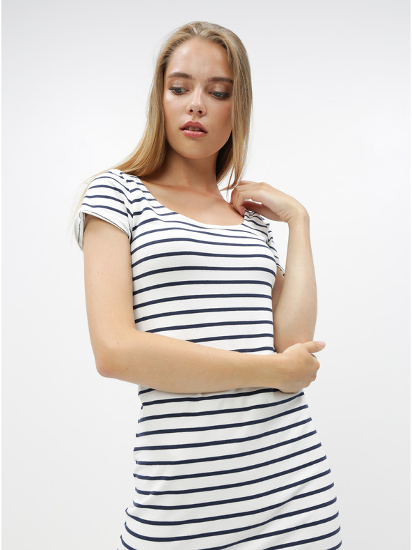 ZOOT.lab Modro-bílé pruhované basic šaty ZOOT.lab Junne