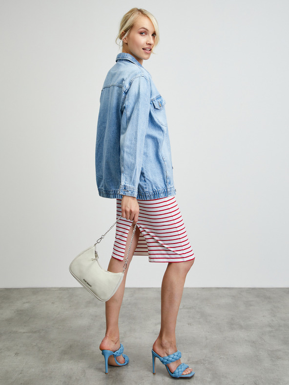 ZOOT.lab Červeno-bílé pruhované basic šaty ZOOT.lab Junne