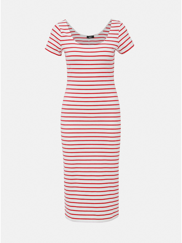 ZOOT.lab Červeno-bílé pruhované basic šaty ZOOT.lab Junne