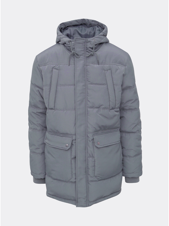 ZOOT.lab Šedá pánská prošívaná zimní bunda ZOOT.lab