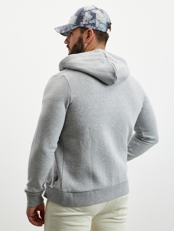 ZOOT.lab Šedá pánská basic žíhaná mikina na zip s kapucí ZOOT.lab Michael