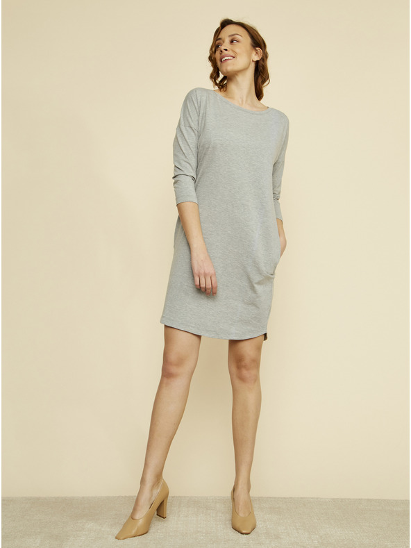ZOOT.lab Šedé basic šaty ZOOT.lab Serena