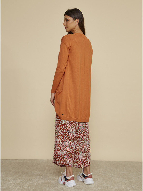 ZOOT.lab Oranžový dámský basic kardigan ZOOT.lab Gita