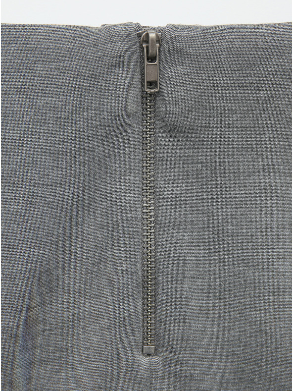 ZOOT.lab Šedá žíhaná pouzdrová sukně ZOOT.lab Pavla