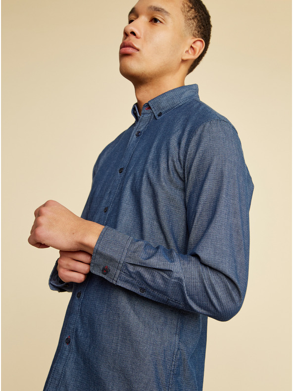 ZOOT.lab Modrá pánská košile ZOOT.lab Aiden