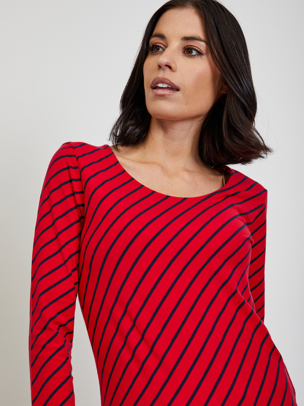 ZOOT.lab Červené dámské pruhované tričko ZOOT.lab Karin