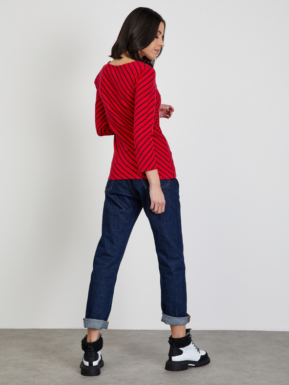 ZOOT.lab Červené dámské pruhované tričko ZOOT.lab Karin