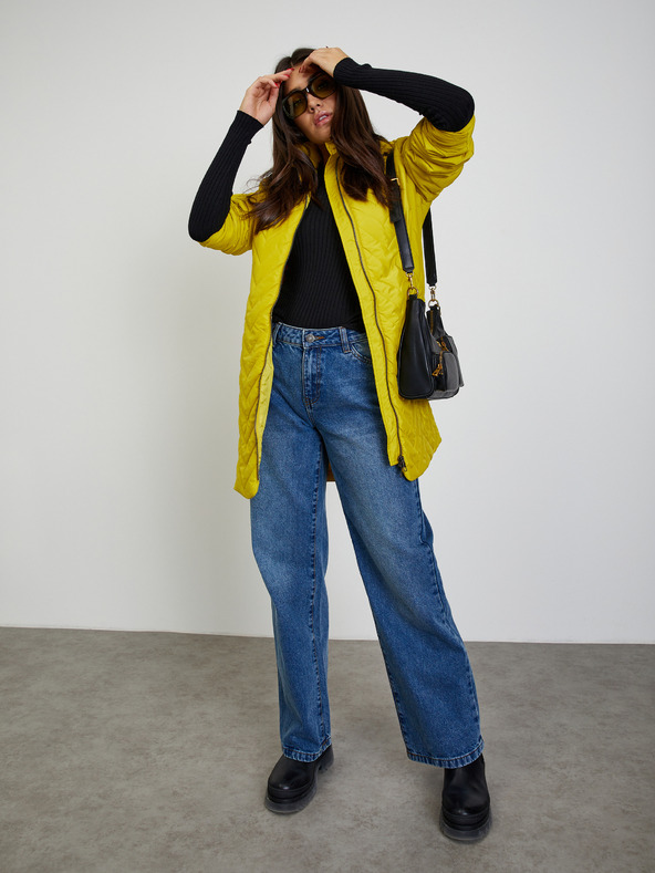 ZOOT.lab Zelenožlutý dámský prošívaný kabát ZOOT.lab Molly