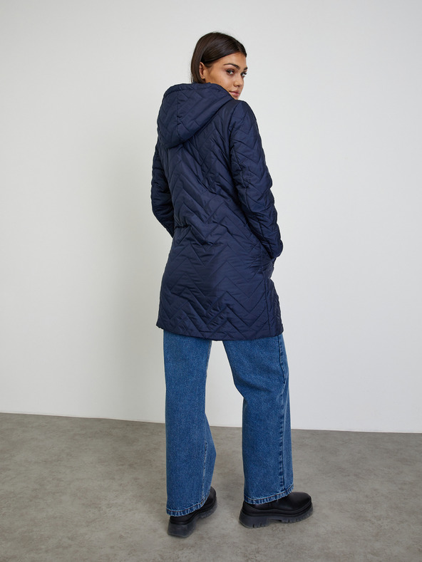 ZOOT.lab Tmavě modrý dámský prošívaný kabát ZOOT.lab Molly