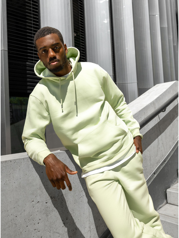 ICOONIC Světle zelené unisex basic tepláky ICOONIC