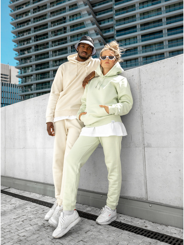 ICOONIC Světle zelené unisex basic tepláky ICOONIC