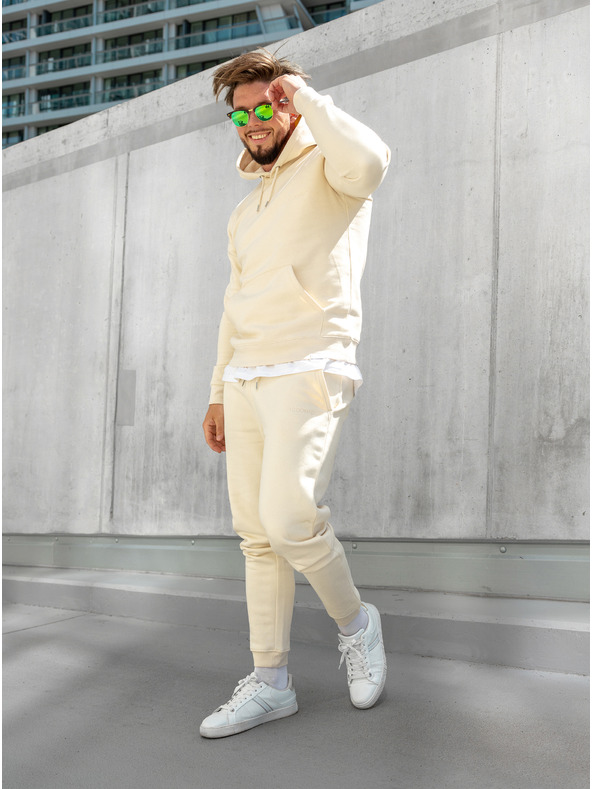 ICOONIC Béžové unisex basic tepláky ICOONIC