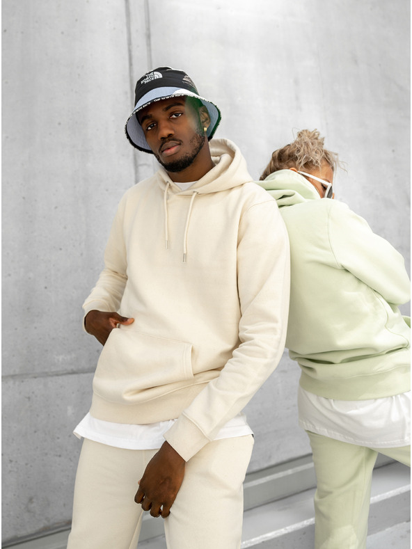 ICOONIC Béžová unisex basic mikina s kapucí ICOONIC