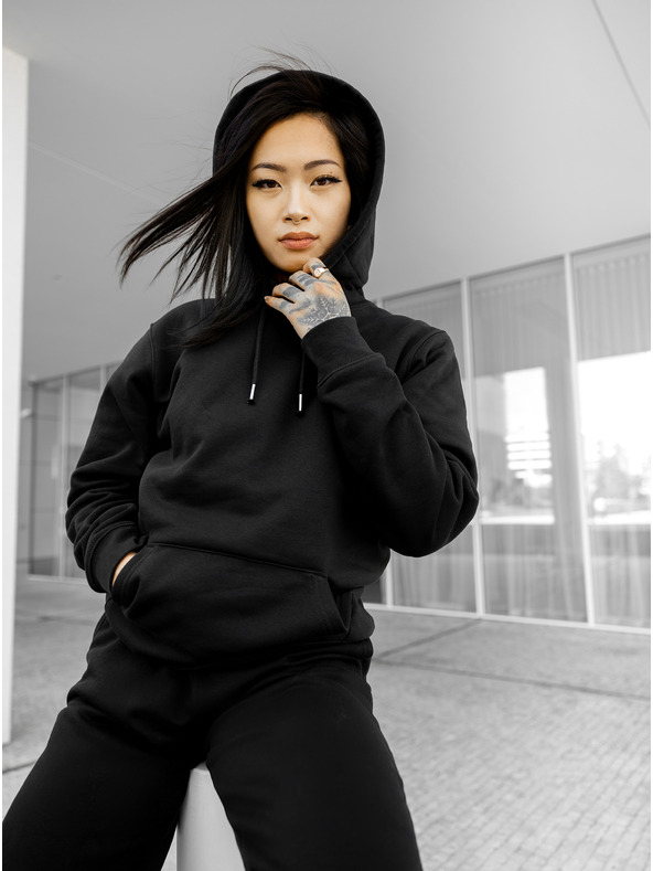 ICOONIC Černé unisex basic tepláky ICOONIC