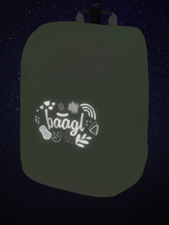 BAAGL  Žlutý pláštěnka na školní aktovku reflexní Baagl